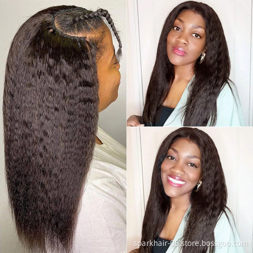 100% Human Hair Clip In U-Part Wigs,12a Mink Human Hair Straight Body Deep Curly,Wholesale Half Wigs Lace For Black Women